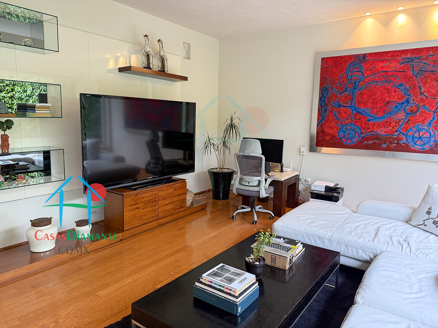 Jardines del Pedregal Casa Rivera EJ - Sala de televisión 3